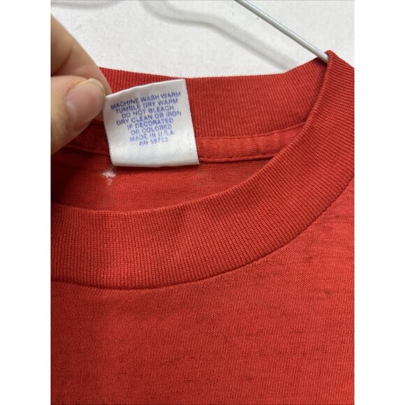 1987 BOSTON RED SOX vintage faded baseball tee t-shirt Size Large Trench MLB - Picture 5 of 10